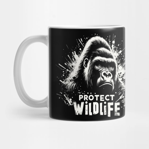 Protect Wildlife - Gorilla by PrintSoulDesigns